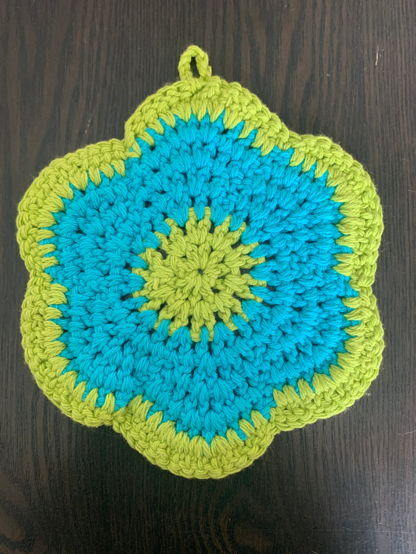Pot Holder - Blue/Green