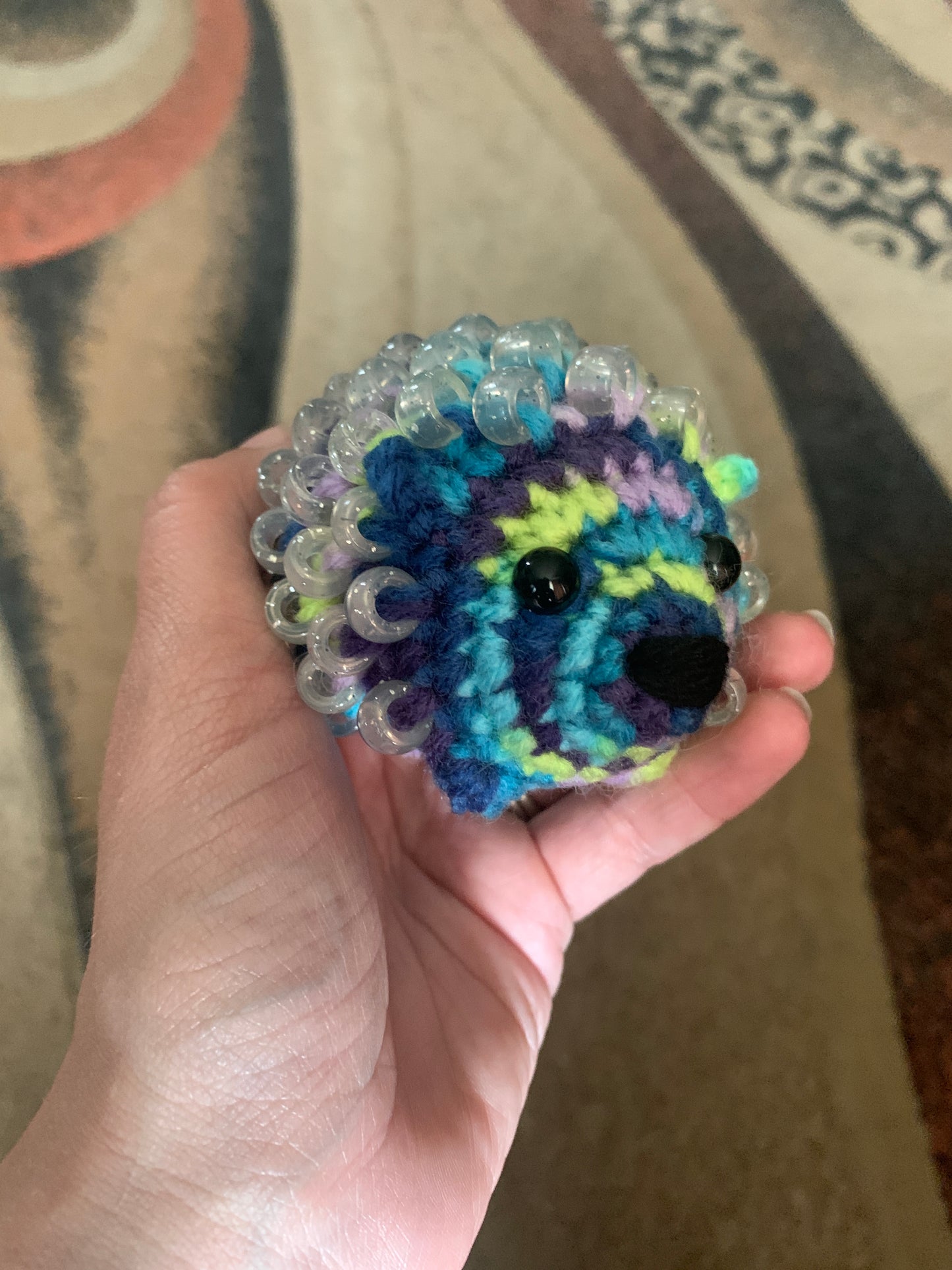 Fidget Hedgehog - Purple/Blue/Green