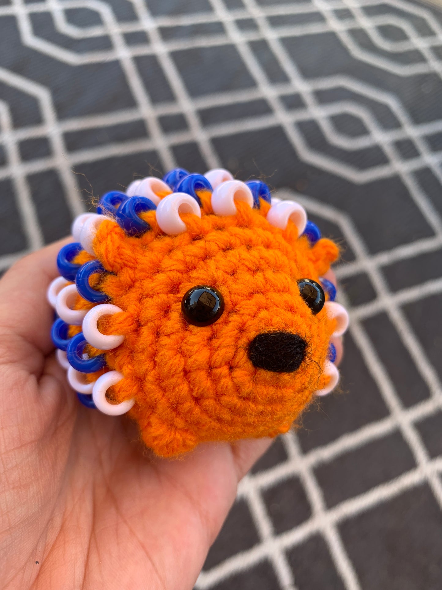 Fidget Hedgehog - Oilers Themed, Orange