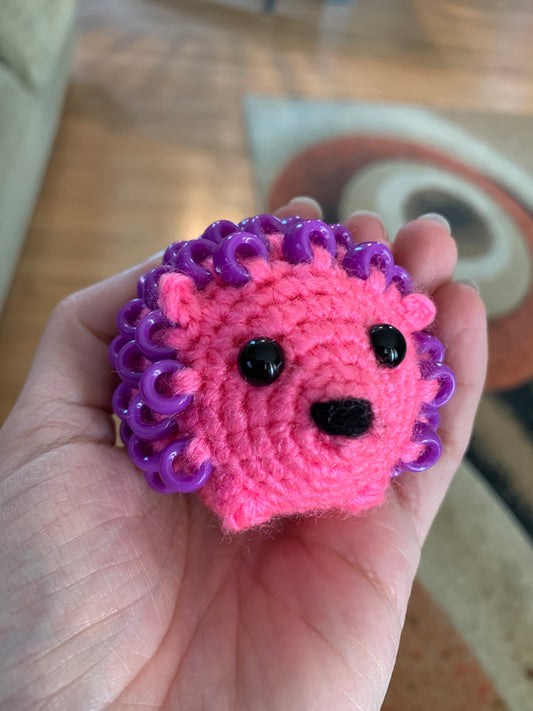 Fidget Hedgehog - Pink with Purple