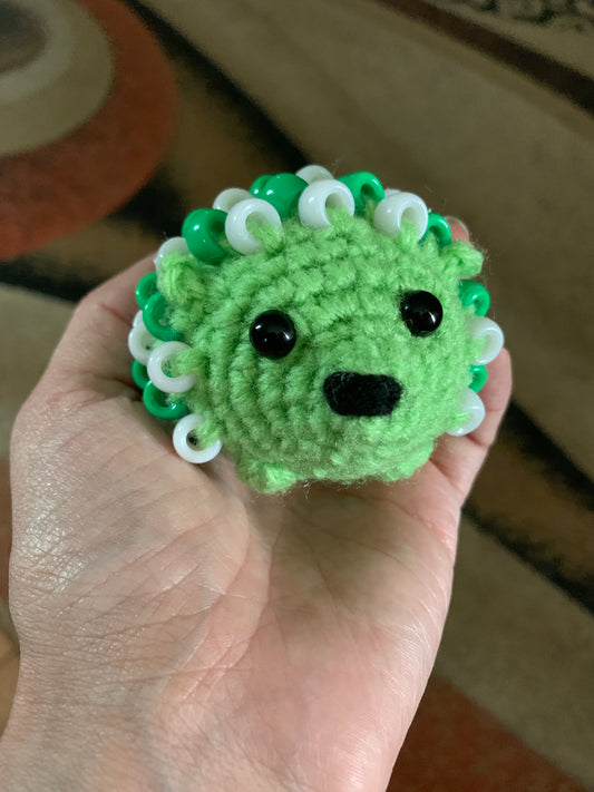 Fidget Hedgehog - Green/White
