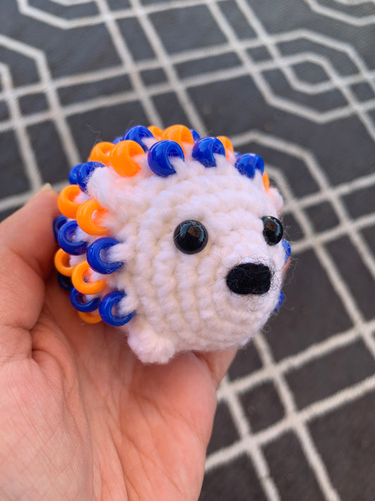 Fidget Hedgehog - Oilers Themed, White